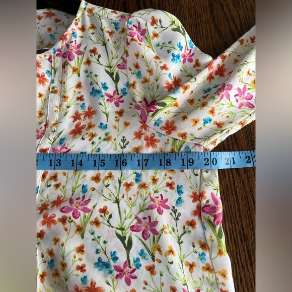 GAP WOMENS LONG SLEEVE FLORAL BLOUSE SIZE S - Picture 7 of 7